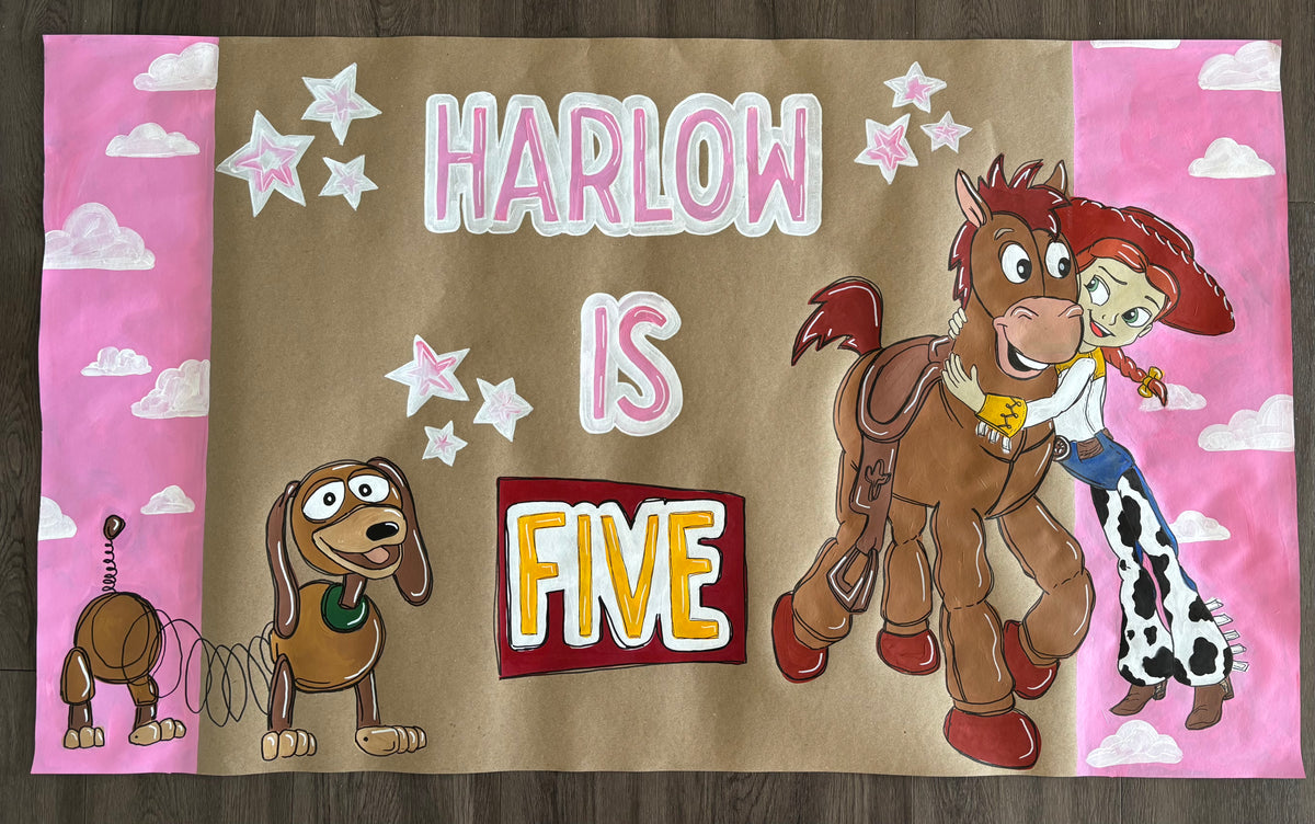 Custom Hand-Painted Banner