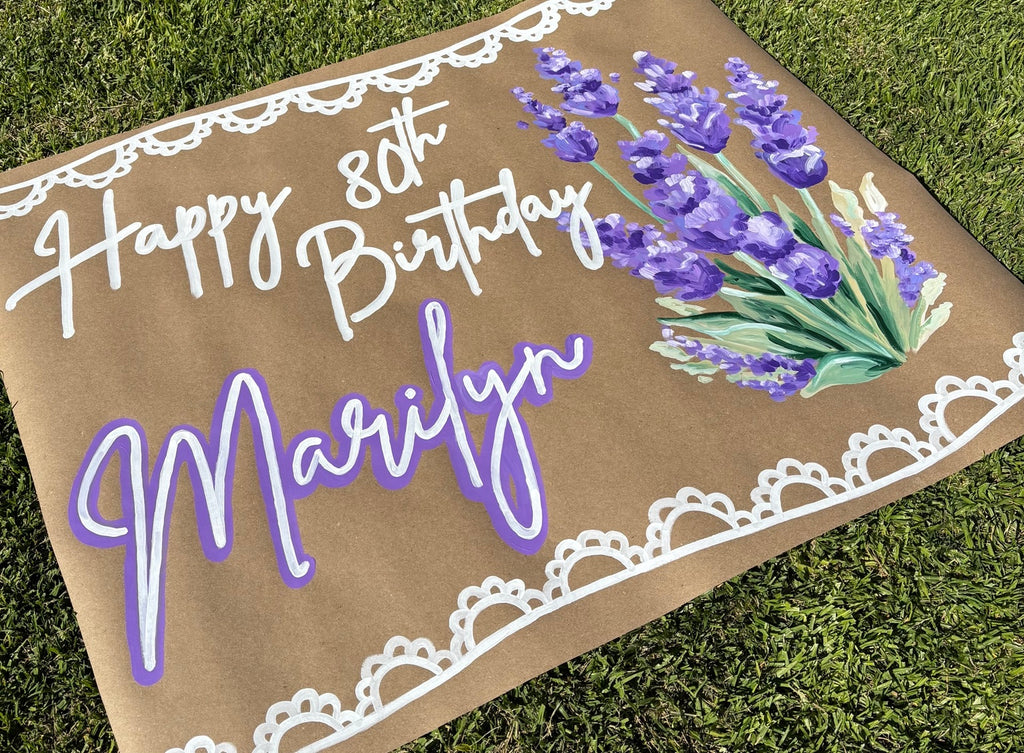 Custom Hand-Painted Banner