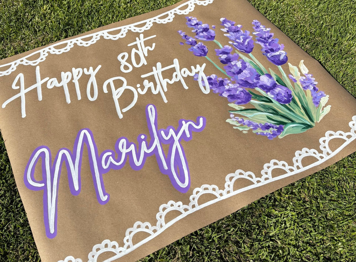 Custom Hand-Painted Banner