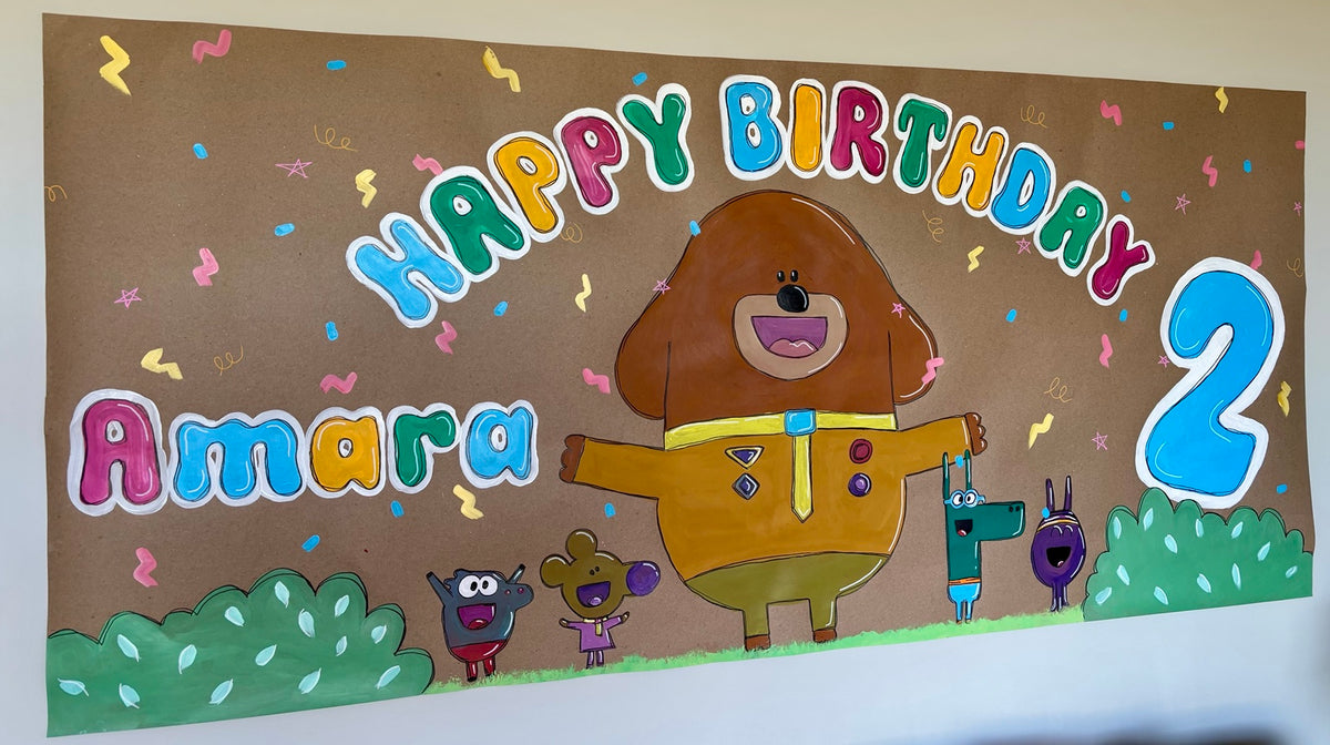 Custom Hand-Painted Banner